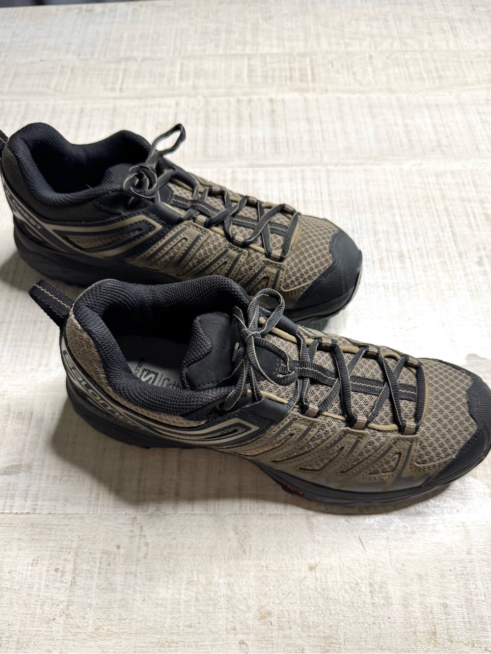 Salomon X Crest Trail Running Hiking Shoes Gray Black Women's Size 8.5